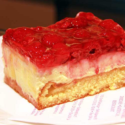 Obsschnitte Vanillecreme Obsschnitte mit Vanillecreme