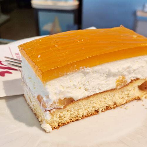 Pfirsich Joghurt Schnitte